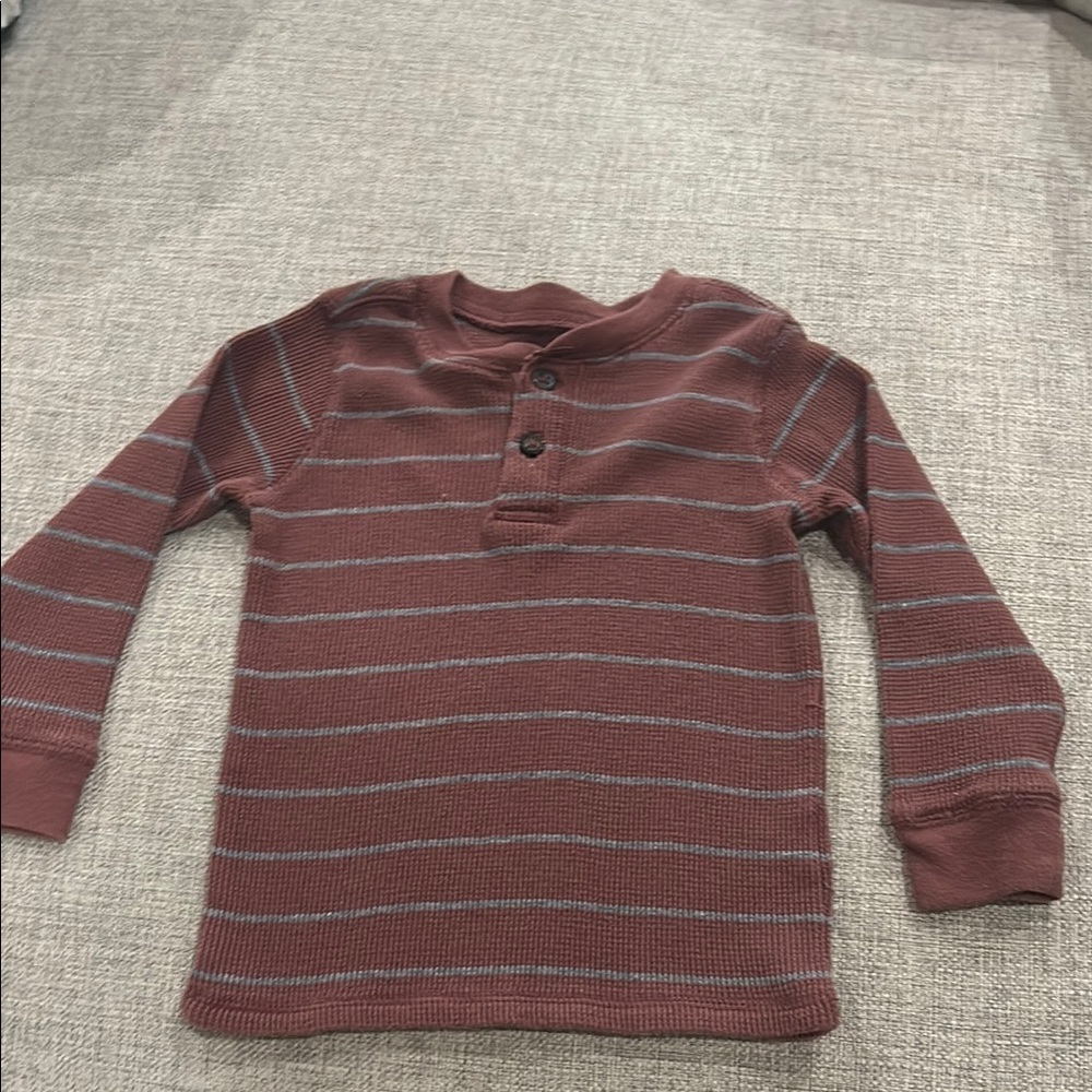 Garanimals maroon and Gray Long Sleeve Tee